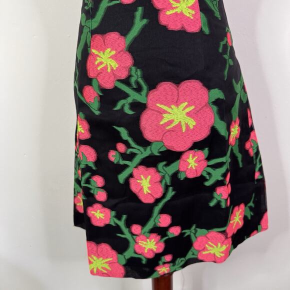 Andrew Gn Mini Dress Spring 2015 Runway Floral Jacquard NWT Bold Print Sz 36 - Picture 5 of 14